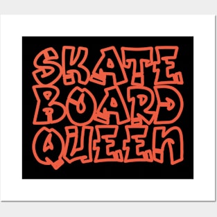 Skateboard Queen Posters and Art